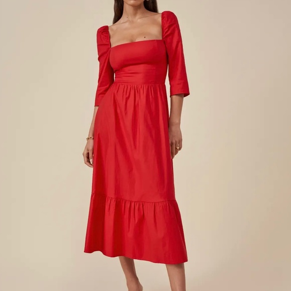 Reformation Dresses & Skirts - NWT❤️Reformation Cyprus Dress - Cherry